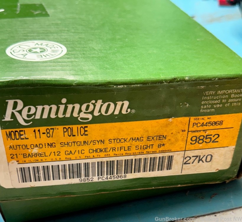 Remington 11-87 Police 12GA NIB Pre-Bankruptcy Pre-Ban Brand New In Box!-img-11