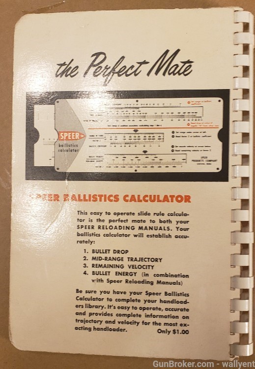 SPEER Reloading Manual 1959 Commercial Rifle and Pistol Cartridges number 3-img-1