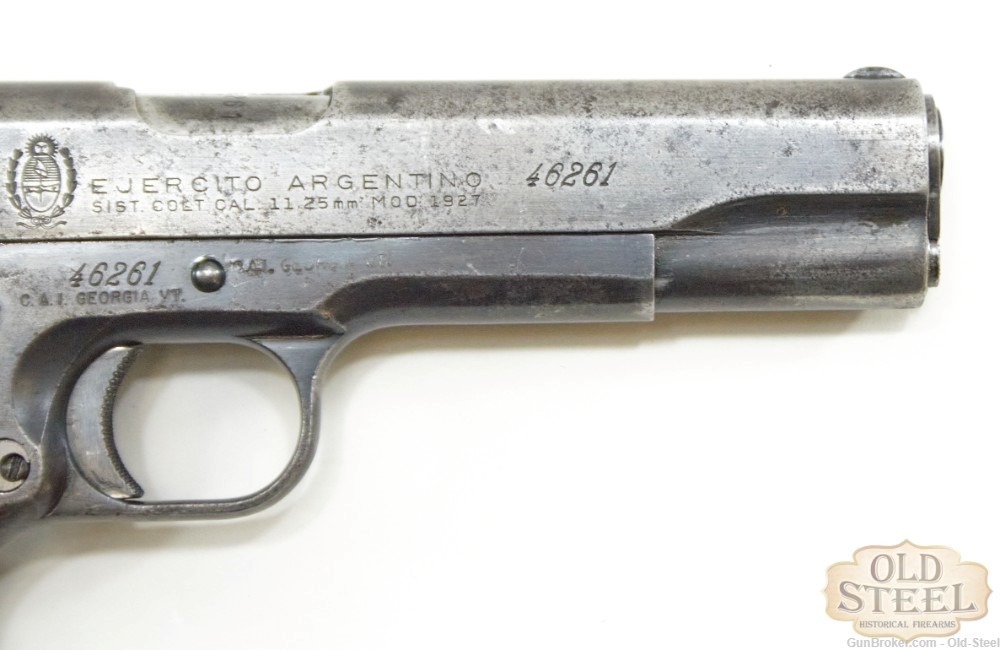 Argentine Sistema 1927 45 ACP 1911 Pistol Colt MFG 1948 C&R Penny Auction-img-4