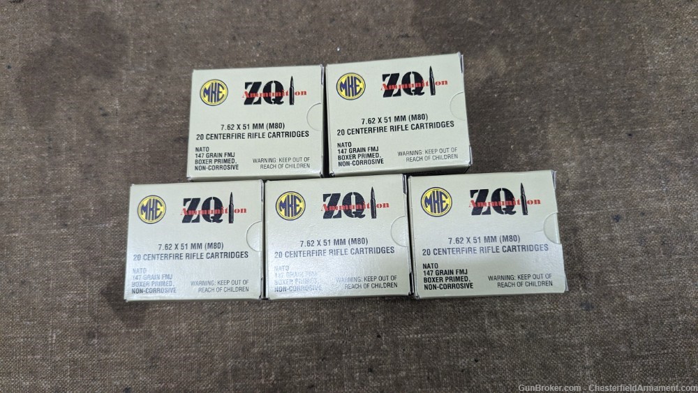 Turkish MKE 7.62mm NATO FMJ *Lot of 100 rounds*-img-0