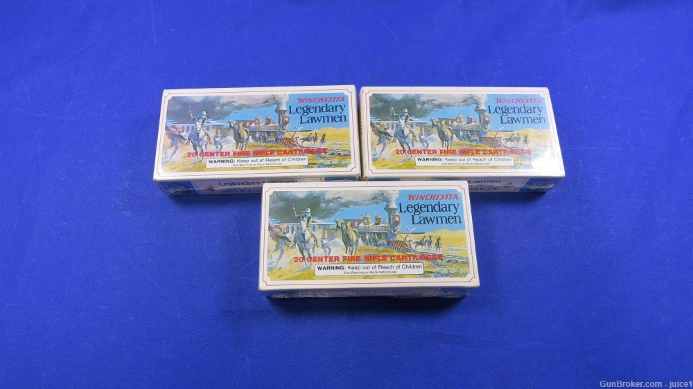 COLLECTIBLE Winchester Legendary Lawmen 30-30Win Ammo - 3 SEALED BOXES -img-1