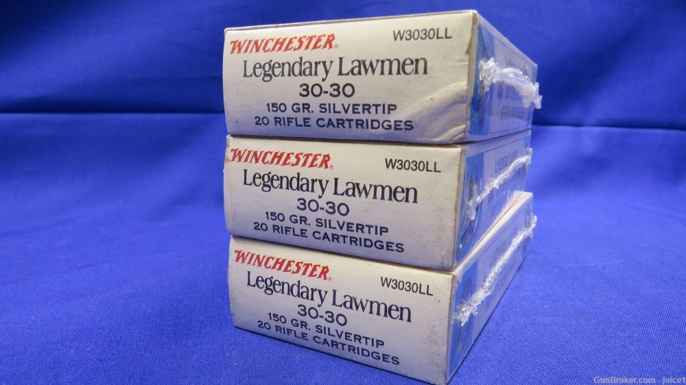 COLLECTIBLE Winchester Legendary Lawmen 30-30Win Ammo - 3 SEALED BOXES -img-4
