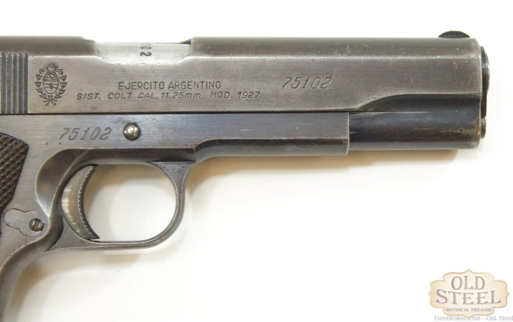 Argentine Sistema 1927 45 ACP 1911 Pistol Colt MFG 1952 C&R Penny Auction-img-4