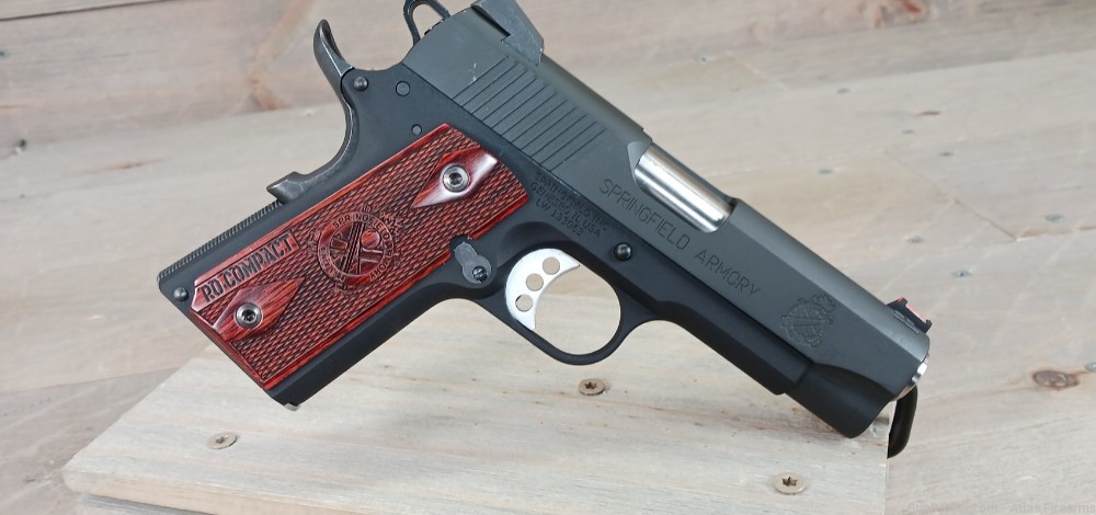 LNIB Springfield Armory Range Officer Compact 1911 9mm Luger 9rds 4" Black-img-3