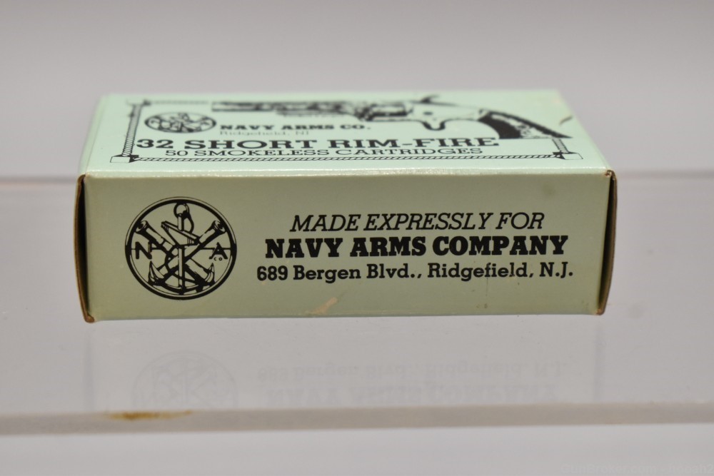 Nice Clean Full Box 50 Rds Navy Arms 32 Short Rimfire Rim Fire Ammunition-img-1