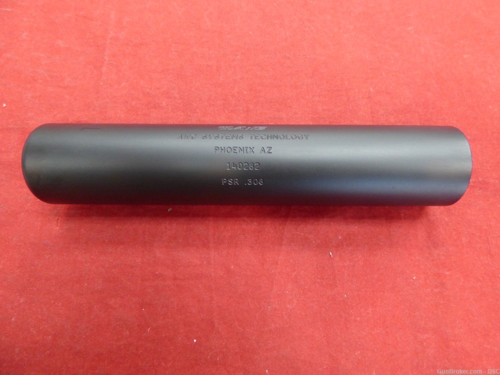 AWC PSR Suppressor - .308 Black Muzzle Brake 30 Caliber Silencer-img-0