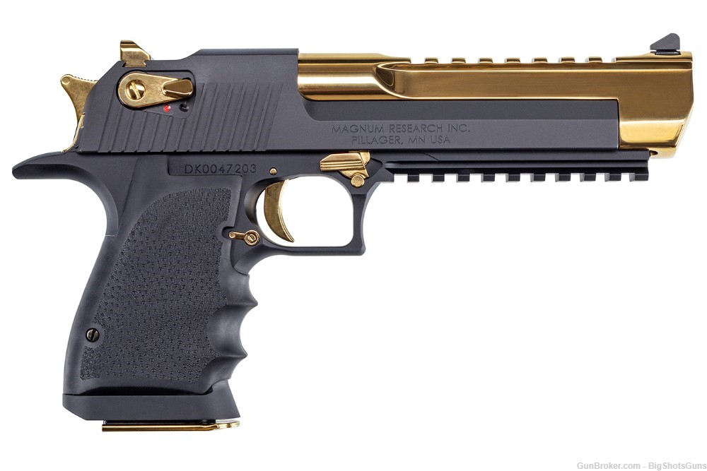 Magnum Research Mark XIX 44 Magnum Pistol with Titanium Gold Finish Barrel -img-0