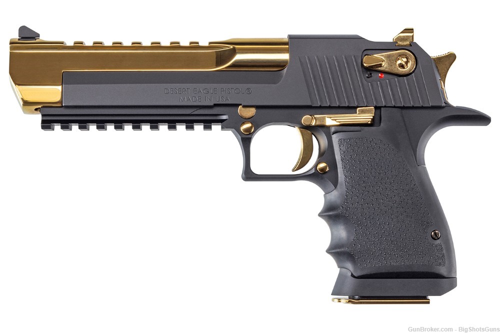 Magnum Research Mark XIX 44 Magnum Pistol with Titanium Gold Finish Barrel -img-1