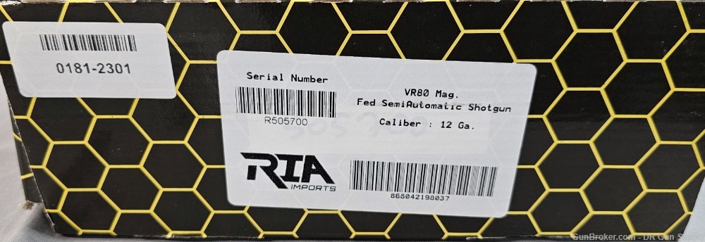 Rock Island VR80 12GA 20" 5RD Derya Arms RIA Imports Thumbhole NO CC FEES!-img-9