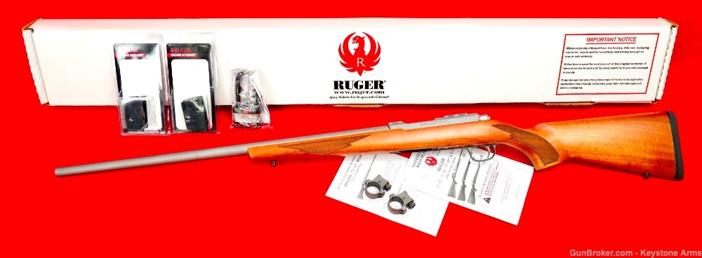 Ultra Rare Ruger 77/17 .17 WSM Stainless Original Box NIB-img-0