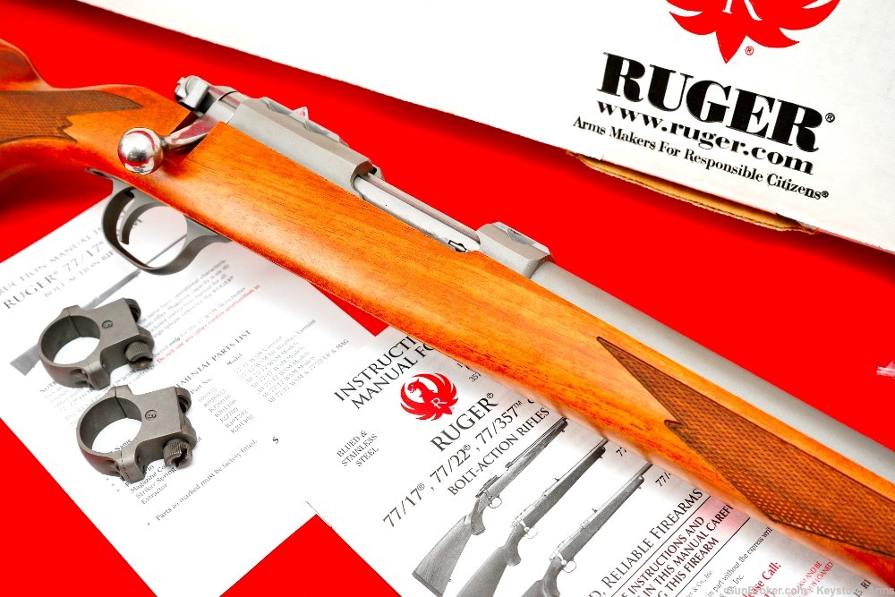 Ultra Rare Ruger 77/17 .17 WSM Stainless Original Box NIB-img-9