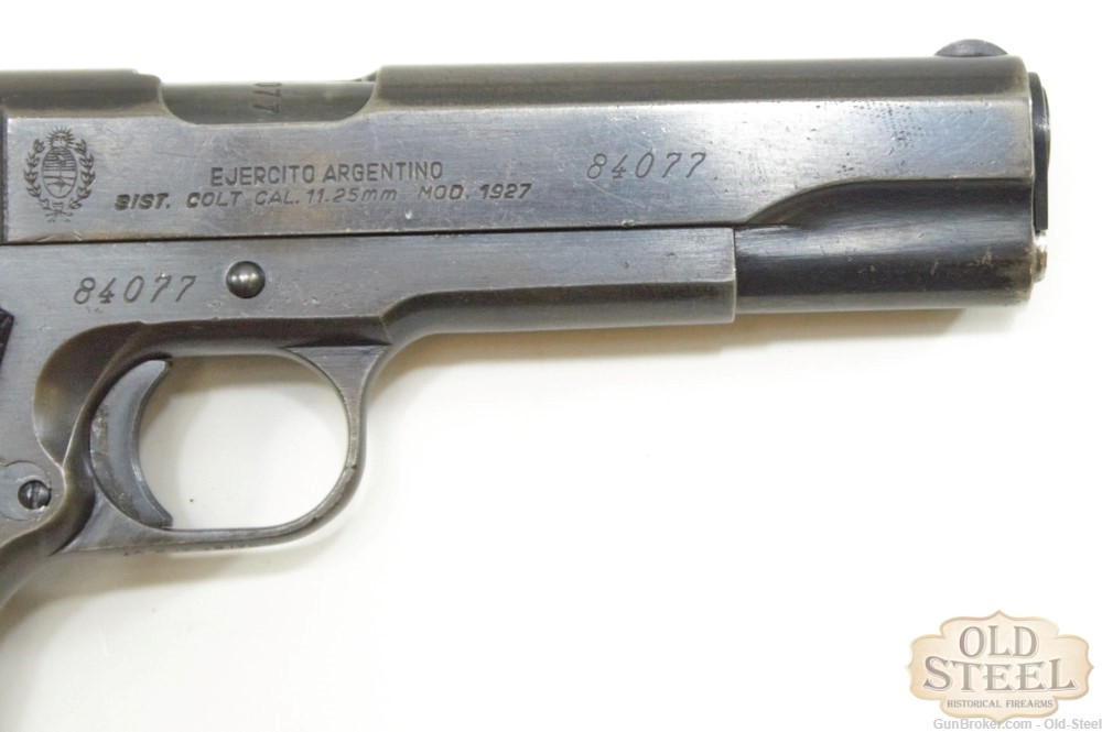 Argentine Sistema 1927 45 ACP 1911 Pistol Colt MFG 1954 C&R Penny Auction-img-4