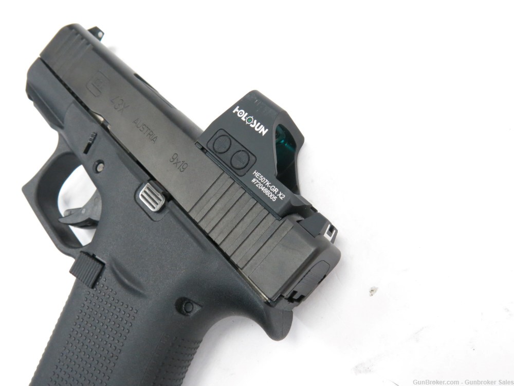 Glock 43X 9mm 3.5" Semi-Auto Pistol w/ Holosun HE507k X2 Optic-img-3