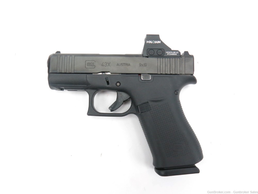 Glock 43X 9mm 3.5" Semi-Auto Pistol w/ Holosun HE507k X2 Optic-img-0