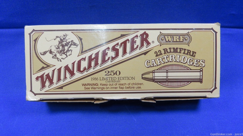 RARE & COLLECTIBLE 1986 Limited Edition Winchester 22WRF Ammo - 250rd Brick-img-0