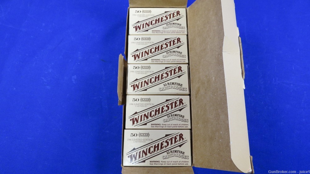 RARE & COLLECTIBLE 1986 Limited Edition Winchester 22WRF Ammo - 250rd Brick-img-8