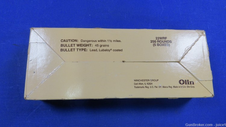 RARE & COLLECTIBLE 1986 Limited Edition Winchester 22WRF Ammo - 250rd Brick-img-9