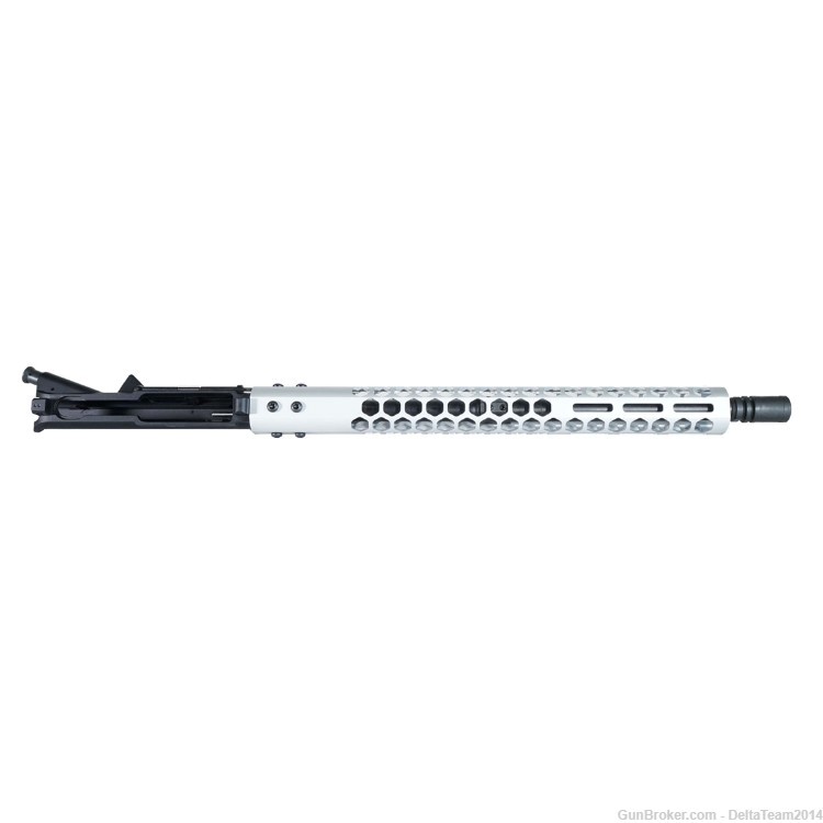 AR15 16" 5.56 NATO Complete Assembled Upper | Anodized Clear Handguard-img-3