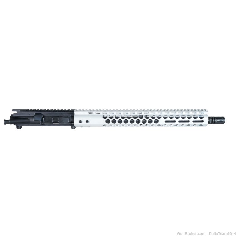 AR15 16" 5.56 NATO Complete Assembled Upper | Anodized Clear Handguard-img-2