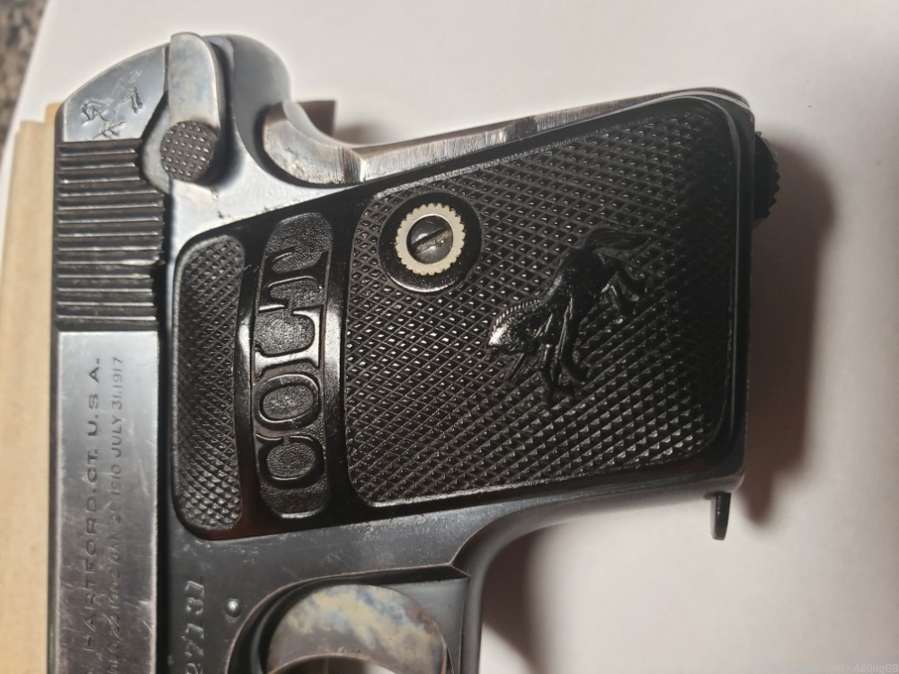Colt M1908 Hammerless Vest Pocket Pistol .25acp 1923 made-img-17
