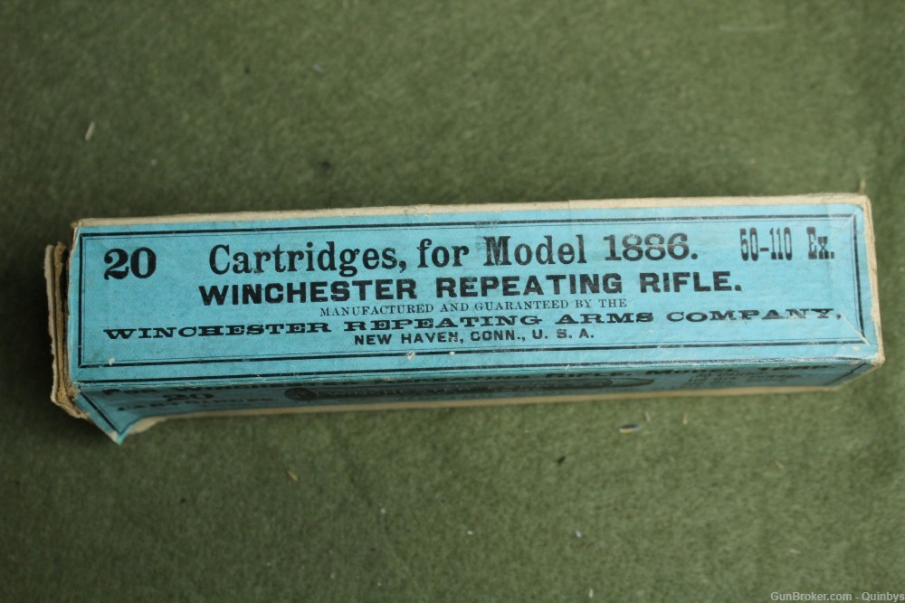 20 Rare Antique Factory Winchester 1886 50-110 Express 300 Gr X Bullet Ammo-img-15