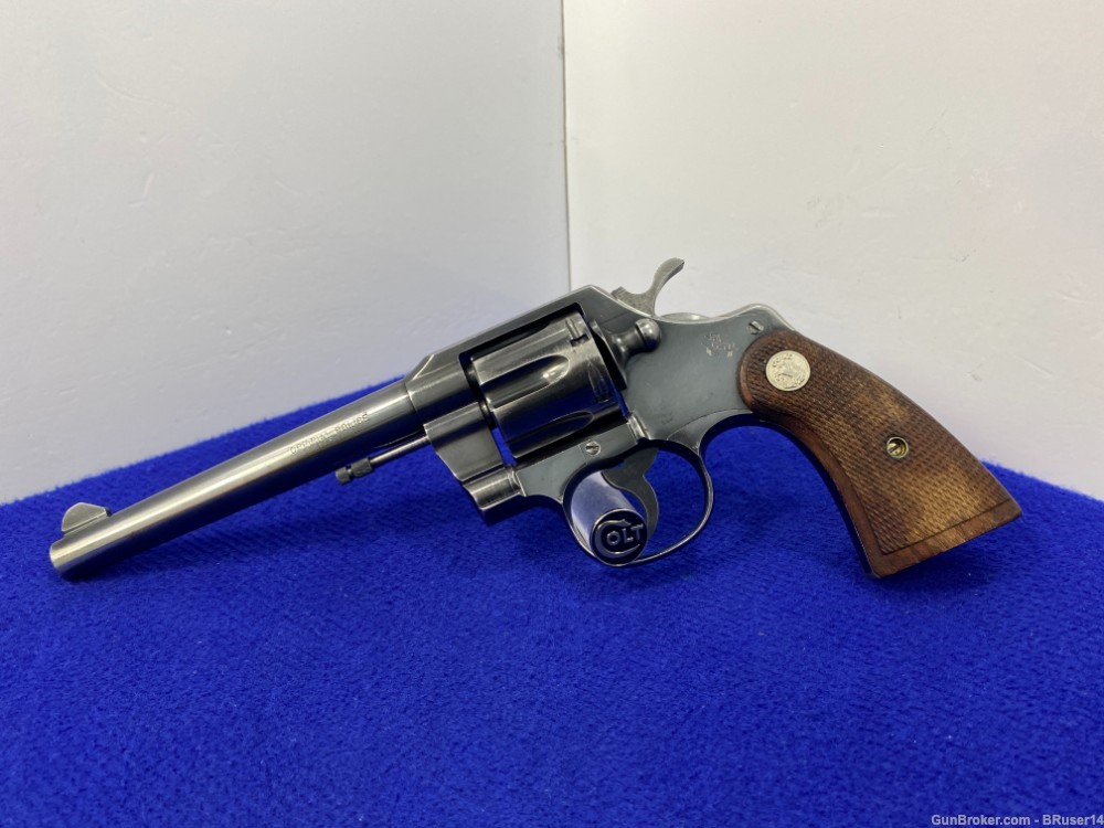 1959 Colt Official Police .38 Spl Blue 6" *CLASSIC DOUBLE-ACTION REVOLVER*-img-0