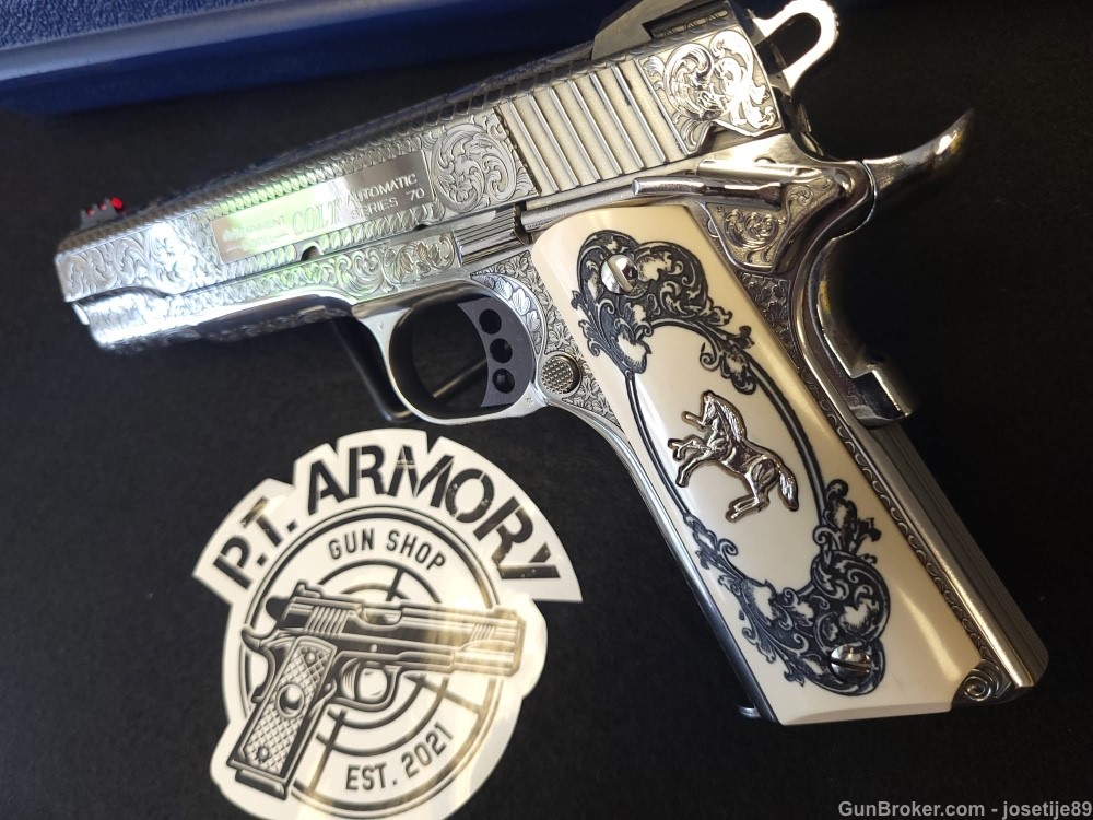 Colt 38 super engraved! Penny auction, No reserve!1-img-1