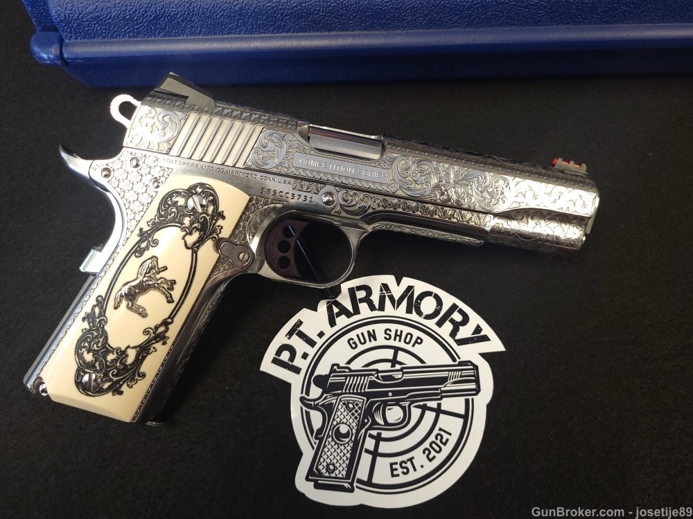 Colt 38 super engraved! Penny auction, No reserve!1-img-3