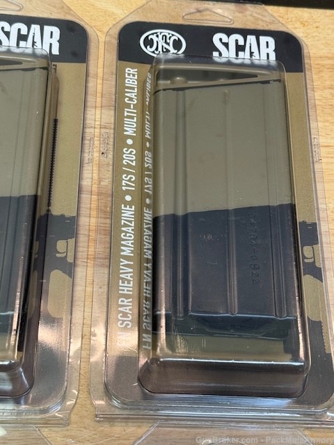 6 NEW FN SCAR 17 20 round Tan Mags / Penny Auction-img-1