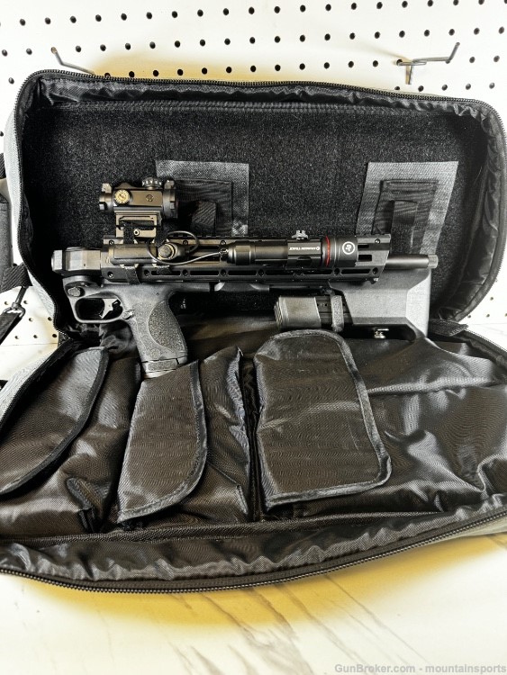 Smith & Wesson M&P FPC 9mm Folding Carbine Sig Romeo Crimson Trace Light NR-img-14