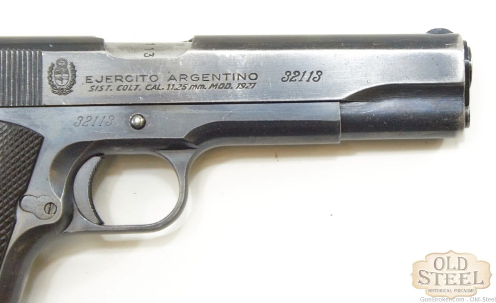 Argentine Sistema 1927 45 ACP 1911 Pistol Colt MFG 1946 C&R Penny Auction-img-4