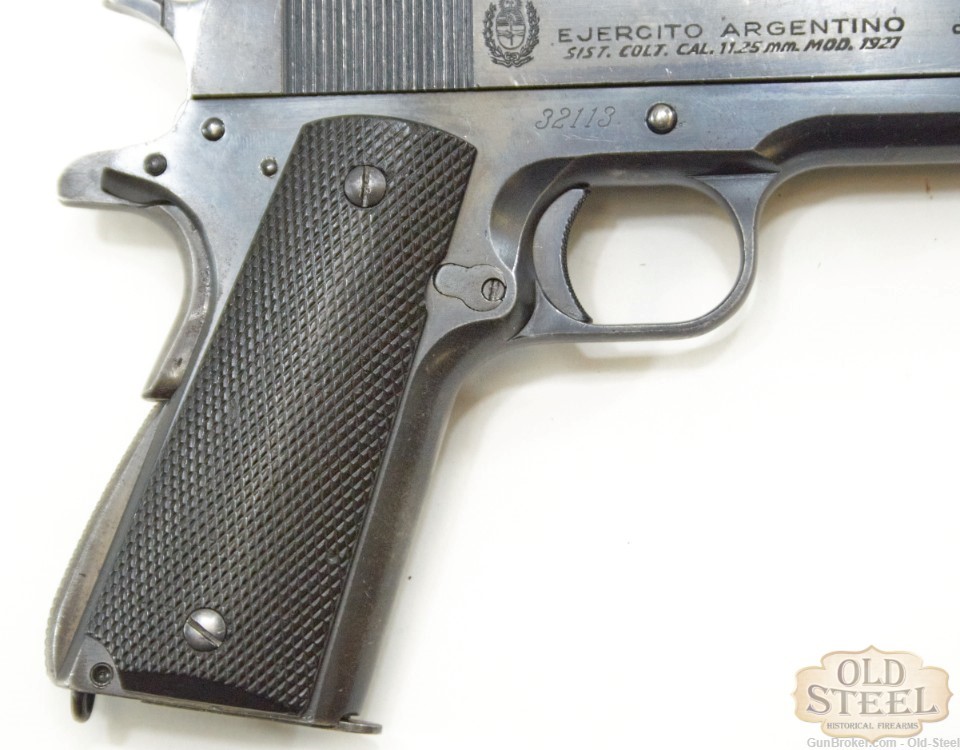 Argentine Sistema 1927 45 ACP 1911 Pistol Colt MFG 1946 C&R Penny Auction-img-2