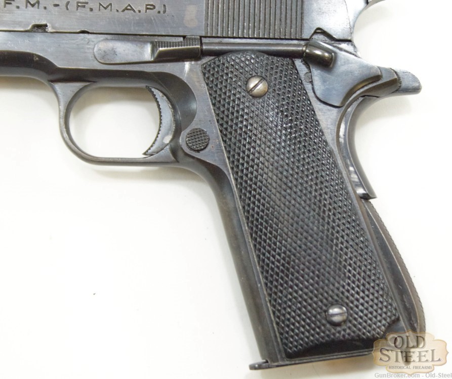 Argentine Sistema 1927 45 ACP 1911 Pistol Colt MFG 1947 C&R Penny Auction-img-6