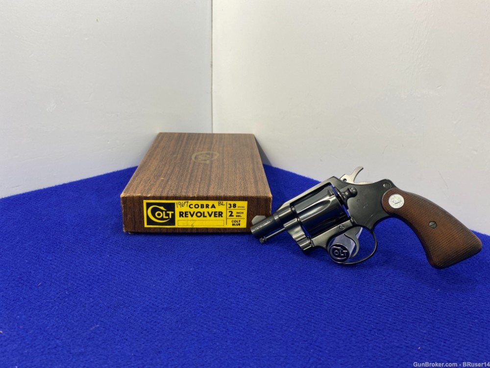 1967 Colt Cobra .38 Special Blue 2" *STUNNING FIRST ISSUE SNAKE*-img-38