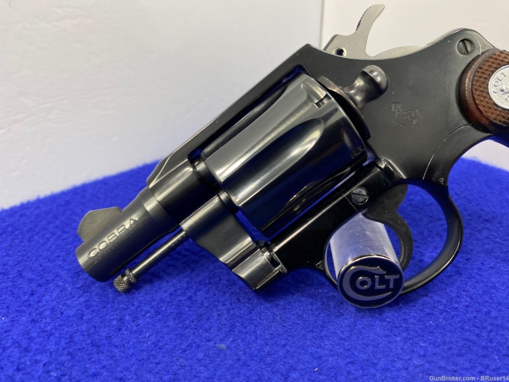 1967 Colt Cobra .38 Special Blue 2" *STUNNING FIRST ISSUE SNAKE*-img-6
