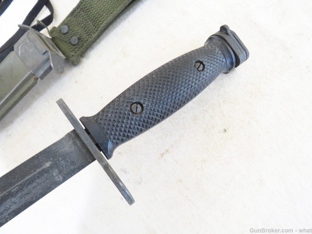 USGI M7 AR-15 M16 Bayonet & M8 A1 Scabbard Imperial Marked-img-3