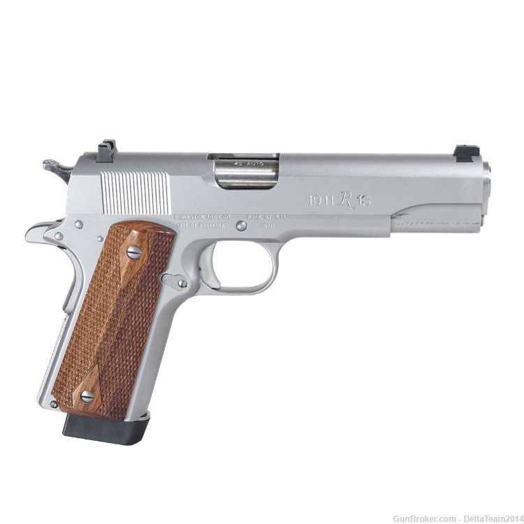 Remington 1911 R1 45 ACP 5" Barrel Stainless Steel Finish 7rd Mag-img-1