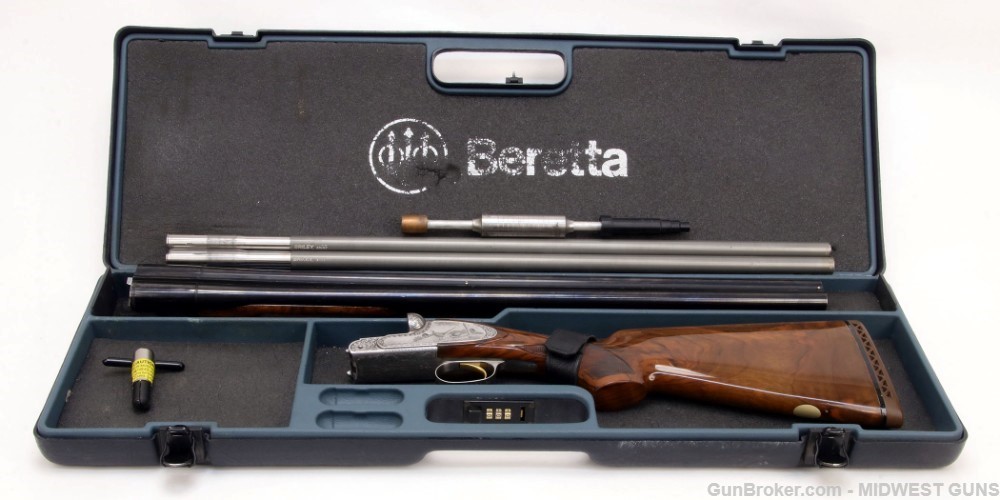 "Giovanelli" Engraved Beretta 627 EELL 12GA  with Briley 20GA tube Set 1991-img-31