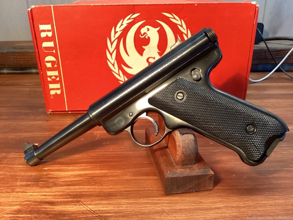 1979 Ruger Standard Automatic .22 LR 4.75” Two Mags w/ Box Bright Bore-img-2
