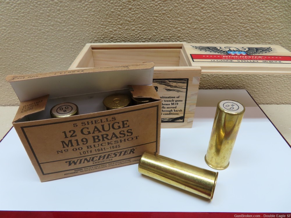 Winchester WWII Victory Series Commemorative BRASS 12 Gauge 5 RDS  NEW-img-0