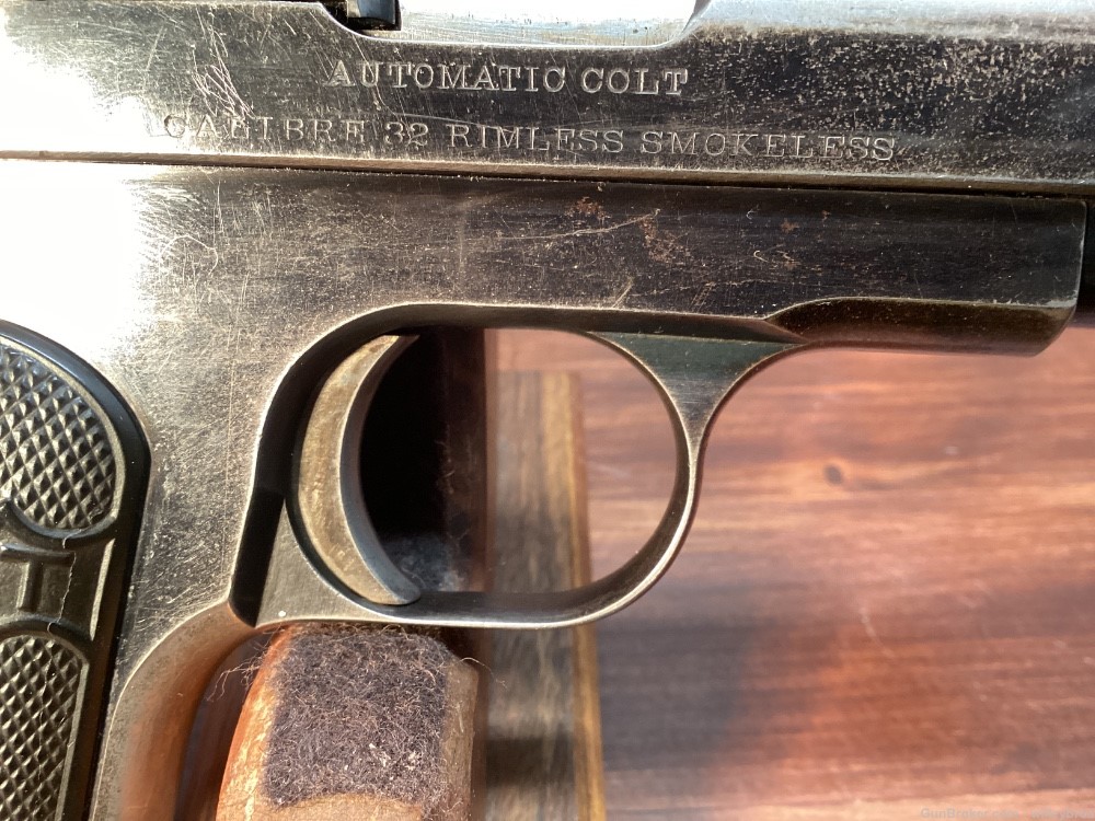 1910 Colt 1903 Hammerless .32 acp 3.75” Bright Bore Original Worn Finish-img-3