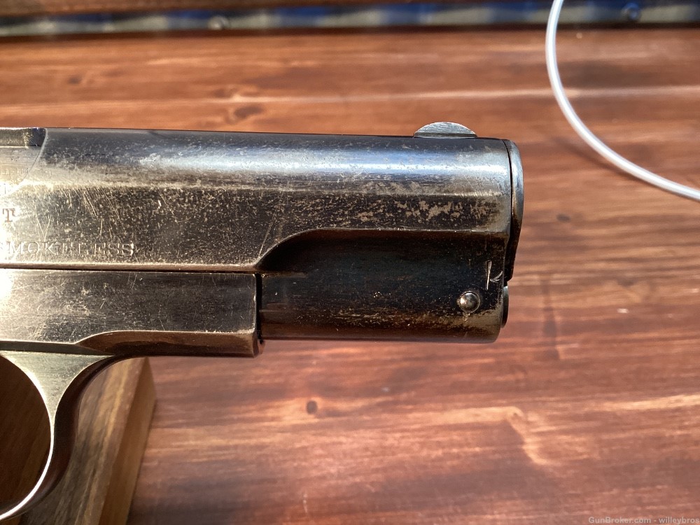 1910 Colt 1903 Hammerless .32 acp 3.75” Bright Bore Original Worn Finish-img-2