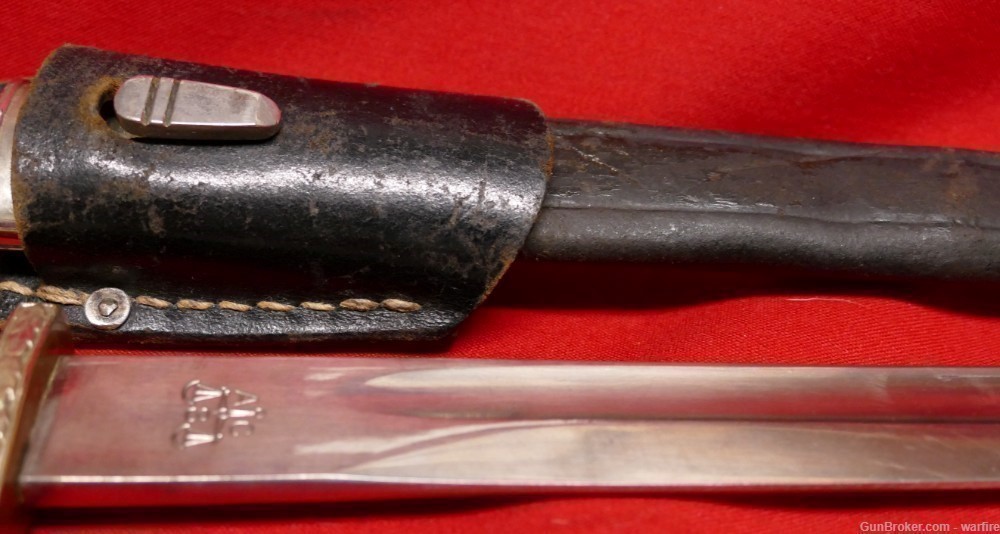 1930's - 1940's German Police Bayonet  w/Scabbard & Frog-img-10