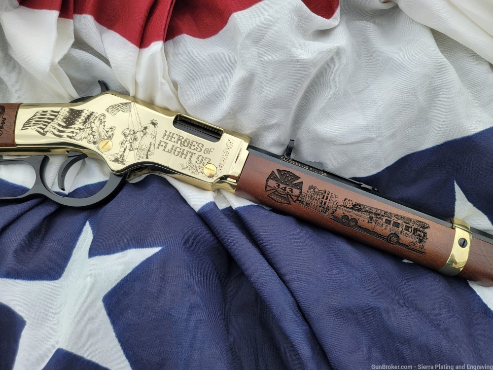 9/11 Engraved Collector Henry Golden Boy *EASTER SALE! $50 OFF!-img-1