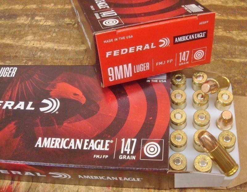 500 Federal 9mm 147 gr AE9FP FMJ 9 mm New Ammunition-img-3