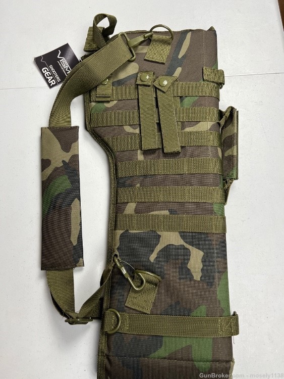VISM by NcStar Tactical Rifle Scabbard Woodland Camouflage *NIB* -img-4