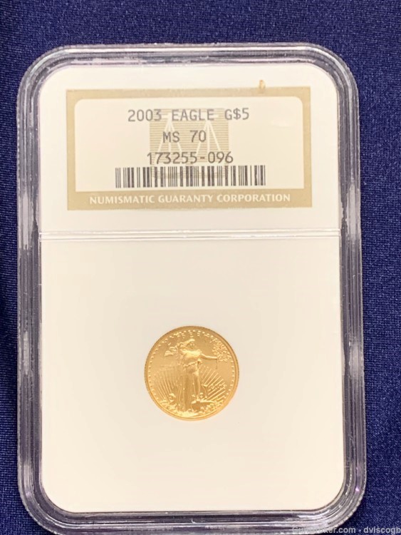 2003 Gold $5 Eagle NGC MS 70-img-0