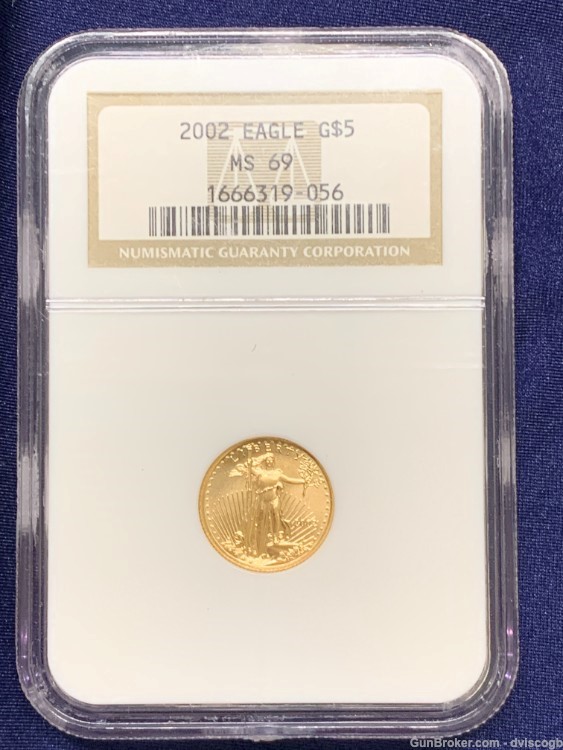 2002 Gold $5 Eagle NGC MS 69-img-0
