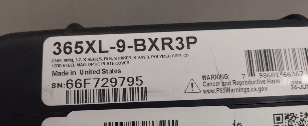 Sig Sauer P365XL X-Ray 9mm Semi-Auto Pistol  3.7" 365XL-9-BXR3P-img-3