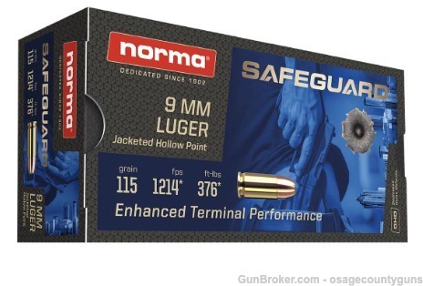 Norma 9mm 115 gr JHP 50 rds-img-2